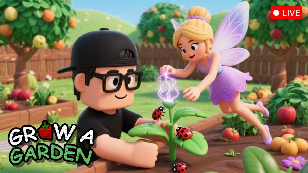 🔴LIVE - LIVE REVIEW FAIRY UPDATE PART 2 DI GROW A GARDEN ROBLOX