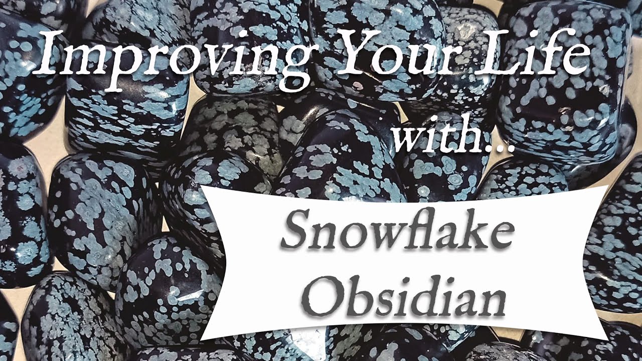 SNOWFLAKE OBSIDIAN 💎 TOP 4 Crystal Wisdom Benefits of Snowflake Obsidian Crystal! Stone of Surrender