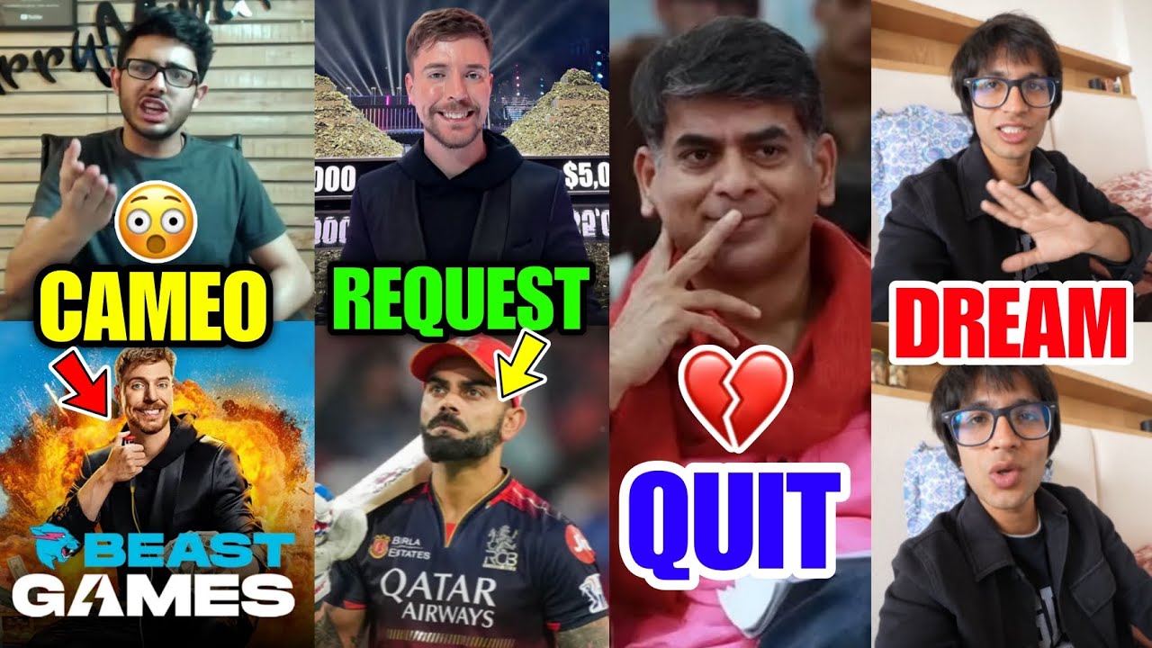 WTF! Mr Beast REQUEST Virat Kohli 😱 | Carry Minati CAMEO Beast Games 2 |  Saurabh Dwivedi QUITS💔