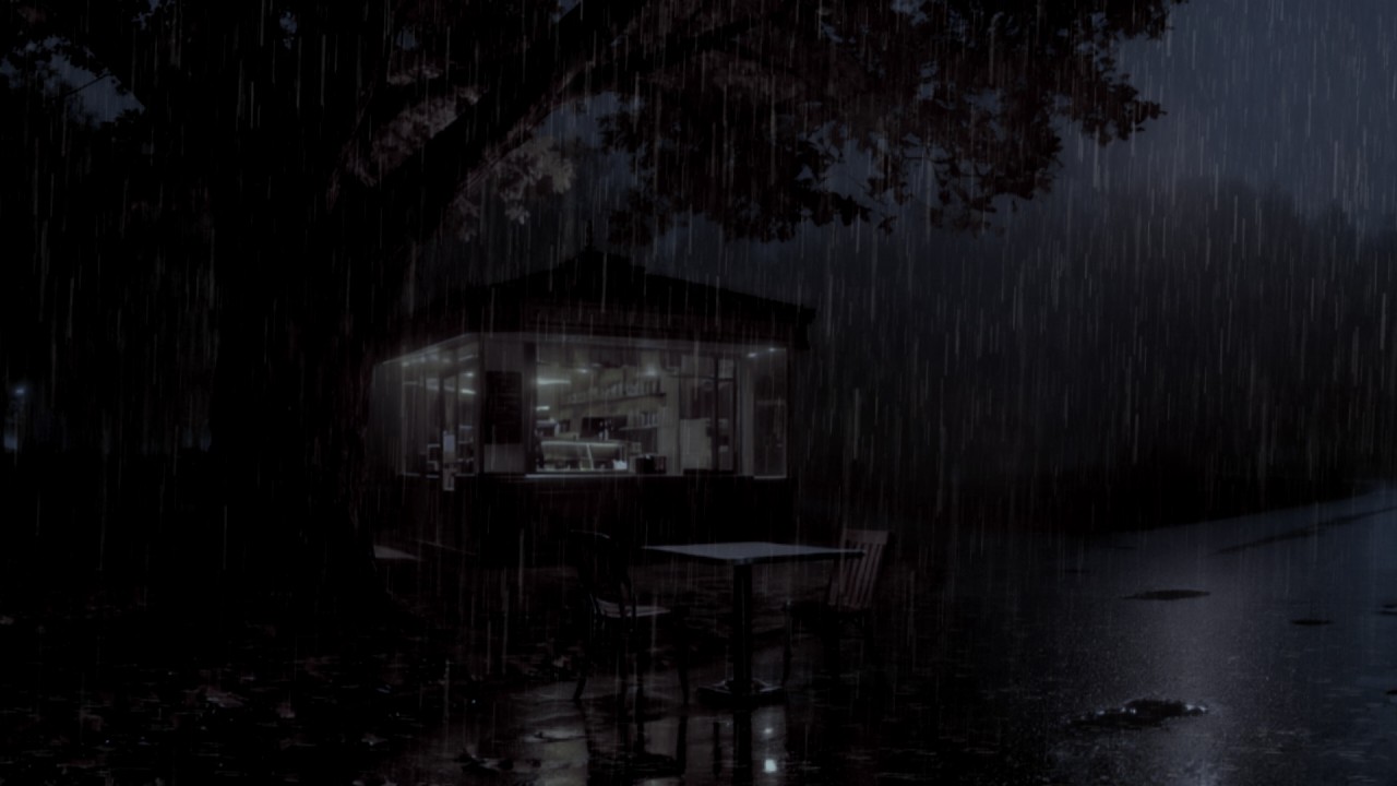 Deep Sleep Rain Sounds 🌧️ Heavy Rain & Gentle Distant Thunder in a Peaceful Midnight Forest