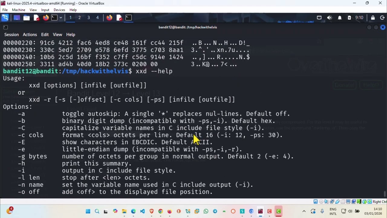 Linux Fundamentals for Beginners 6 | Learn Kali Linux Using Bandit (Hands-On) Level 11 & 12