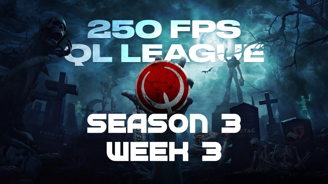 250 FPS - SEASON 3 - WEEK 3 | QUAKE LIVE | 4k stream | #quake #quakelive
