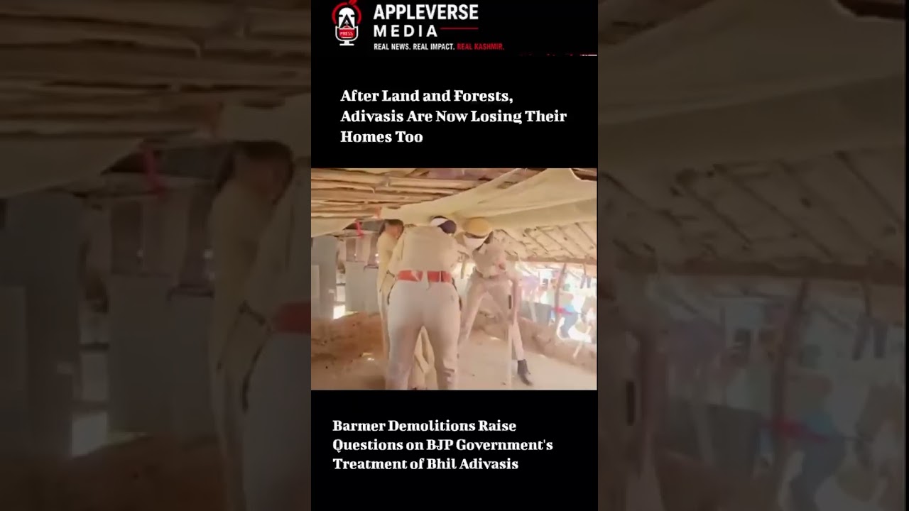 Demolition drives in Barmer have sparked fresh debate over the displacement of Bhil Adivasi families