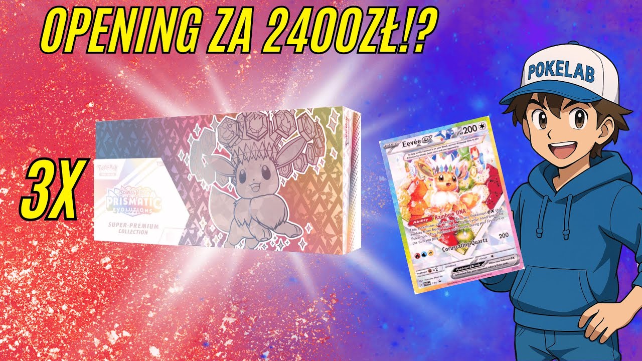 OPENING ZA 2400ZŁ! 3x SUPER PREMIUM COLLECTION PRISMATIC EVOLUTION!