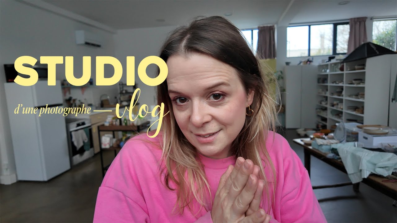 Studio vlog  d'une photographe en studio - Carte de voeux, la neige et le shooting de deux livres