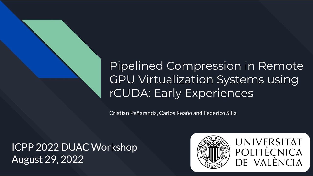 Pipelined Compression in Remote GPU Virtualization Systems using rCUDA: Early Experiences