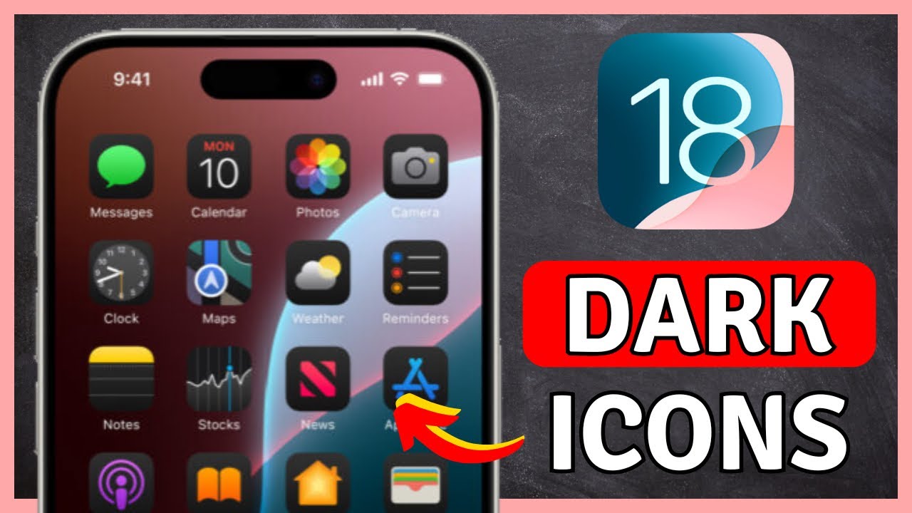 How to Enable DARK MODE For App Icons On iPhone iOS 18 | iOS 18 Tutorial