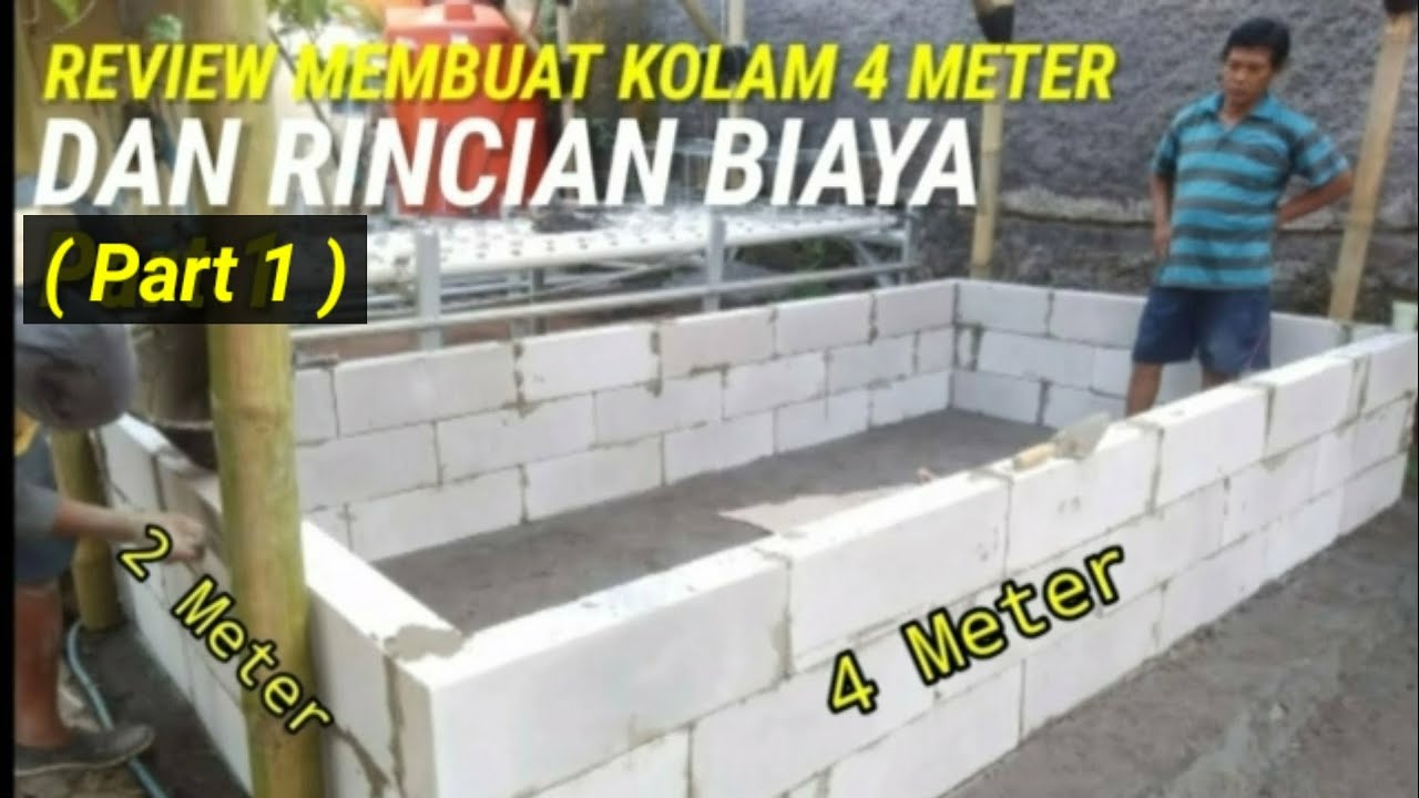 Membuat Kolam Ikan dari Herbel dan Berapa Biaya Pembuatan Kolam ? Ukuran 1,8 M x 4 M (1)