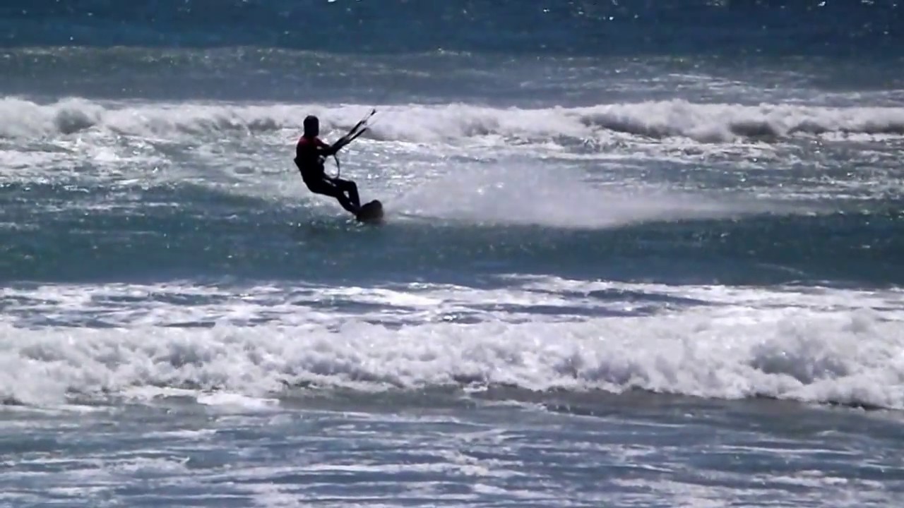 Patrick wave Kitesurfing and jump Cape Town coaching with Tom Fuller