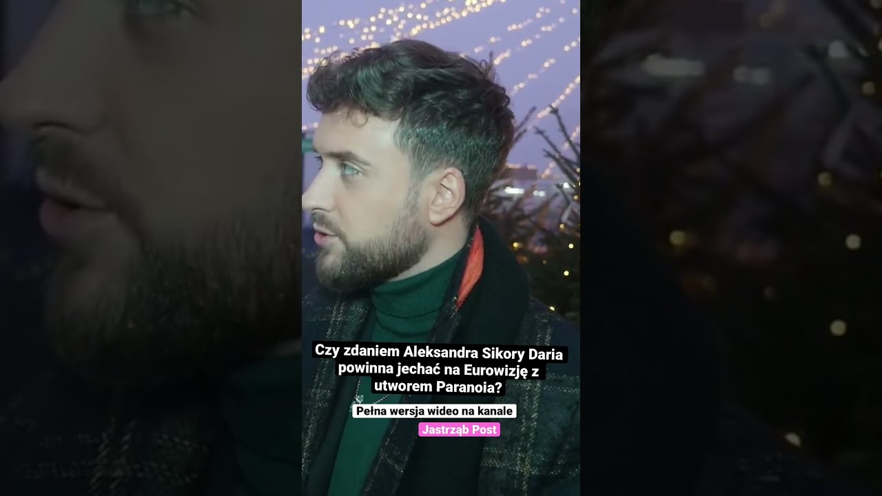 Czy zdaniem Aleksandra Sikory Daria powinna jechać na Eurowizję z utworem Paranoia? #shorts