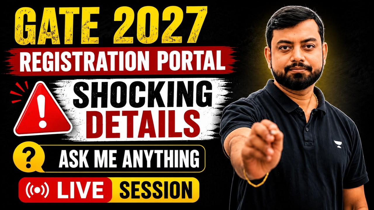 GATE 2027 Registration Portal LIVE! 🚨 Everything You Need to Know | AMA Session