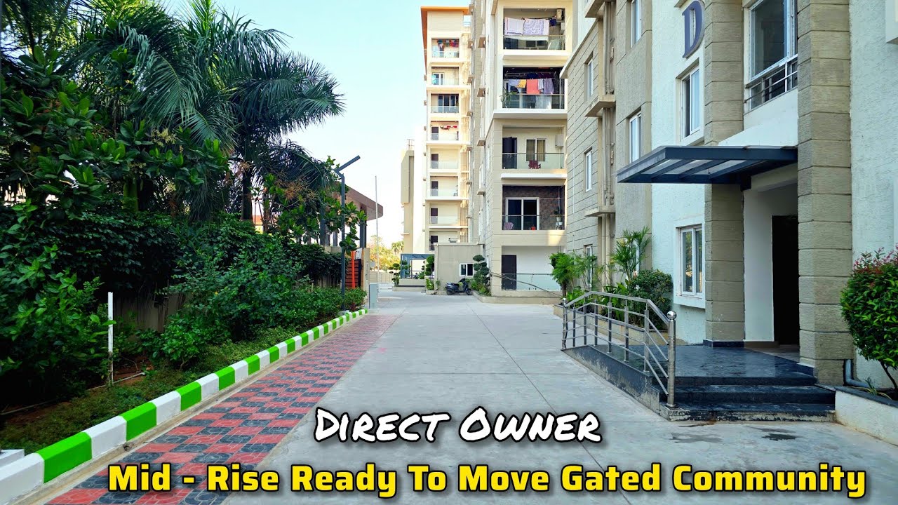 +91 63049 44734 || Brand New 2BHK & 3BHK Flats For Sale @Miyapur [ Ready To Occupy ] Mid Rise Gated
