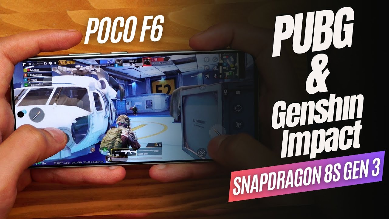POCO F6 PUBG Mobile ve Genshin Impact Oyun Testi | Snapdragon 8s Gen 3