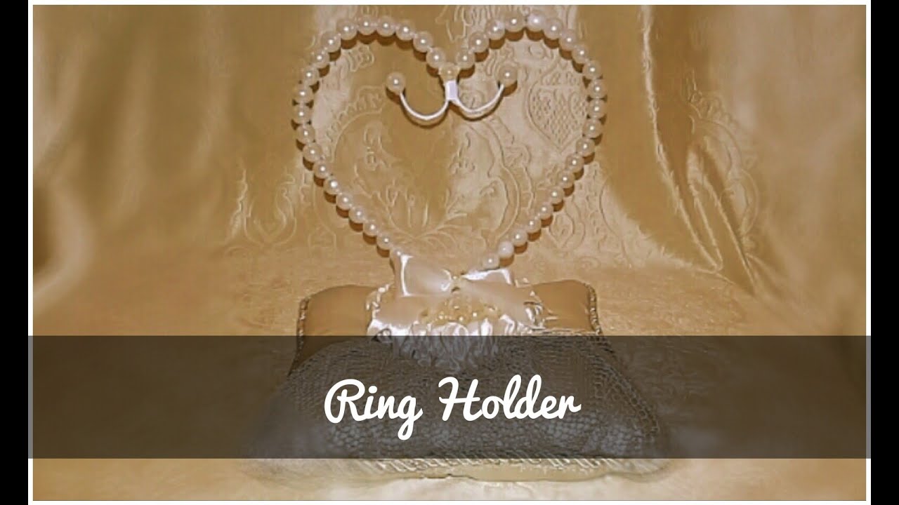 صنع حامل الخواتم لحفل الخطوبة رااائع🥰💑💍 how to make a ring holder for engagement party