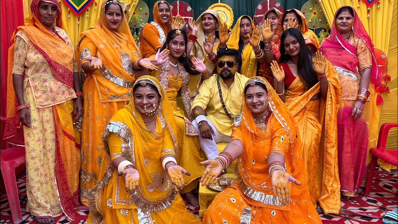 Bhai ka Haldi Function🎉..Rajputi Wedding Haldi Rasm | Rituals | Nitu Rajawat #vlog