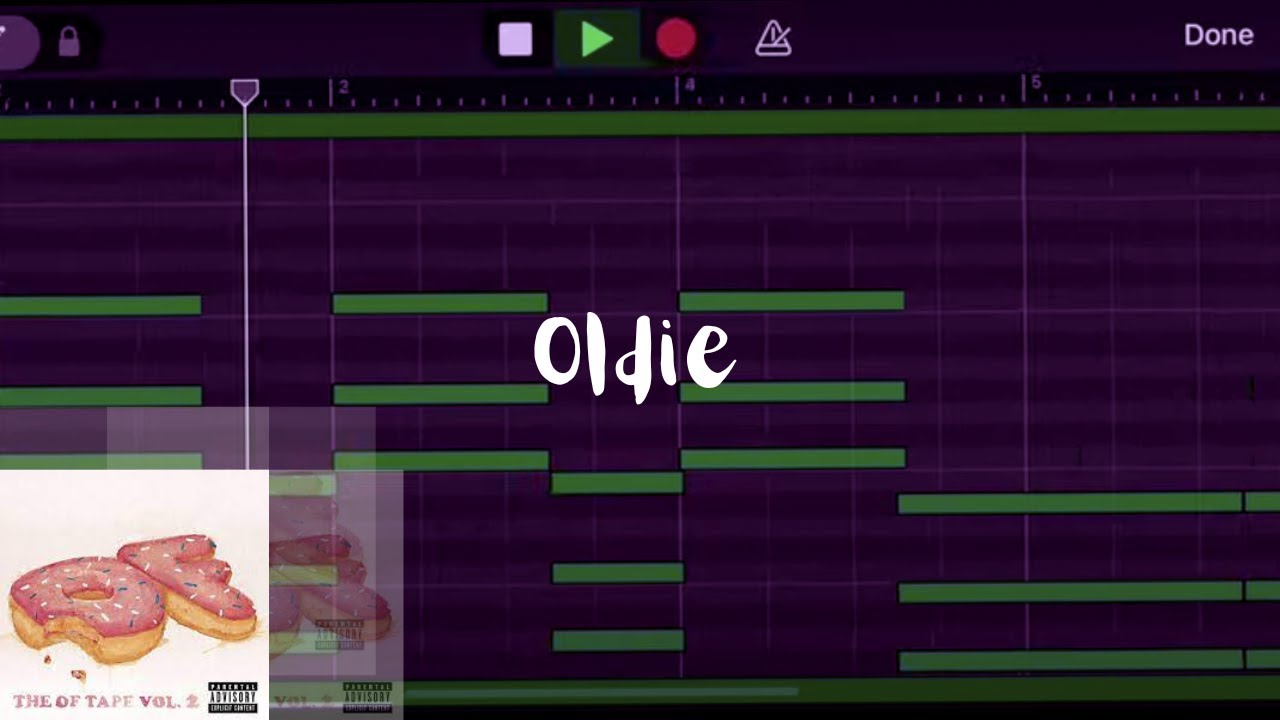 Oldie - OF remake on GarageBand IOS