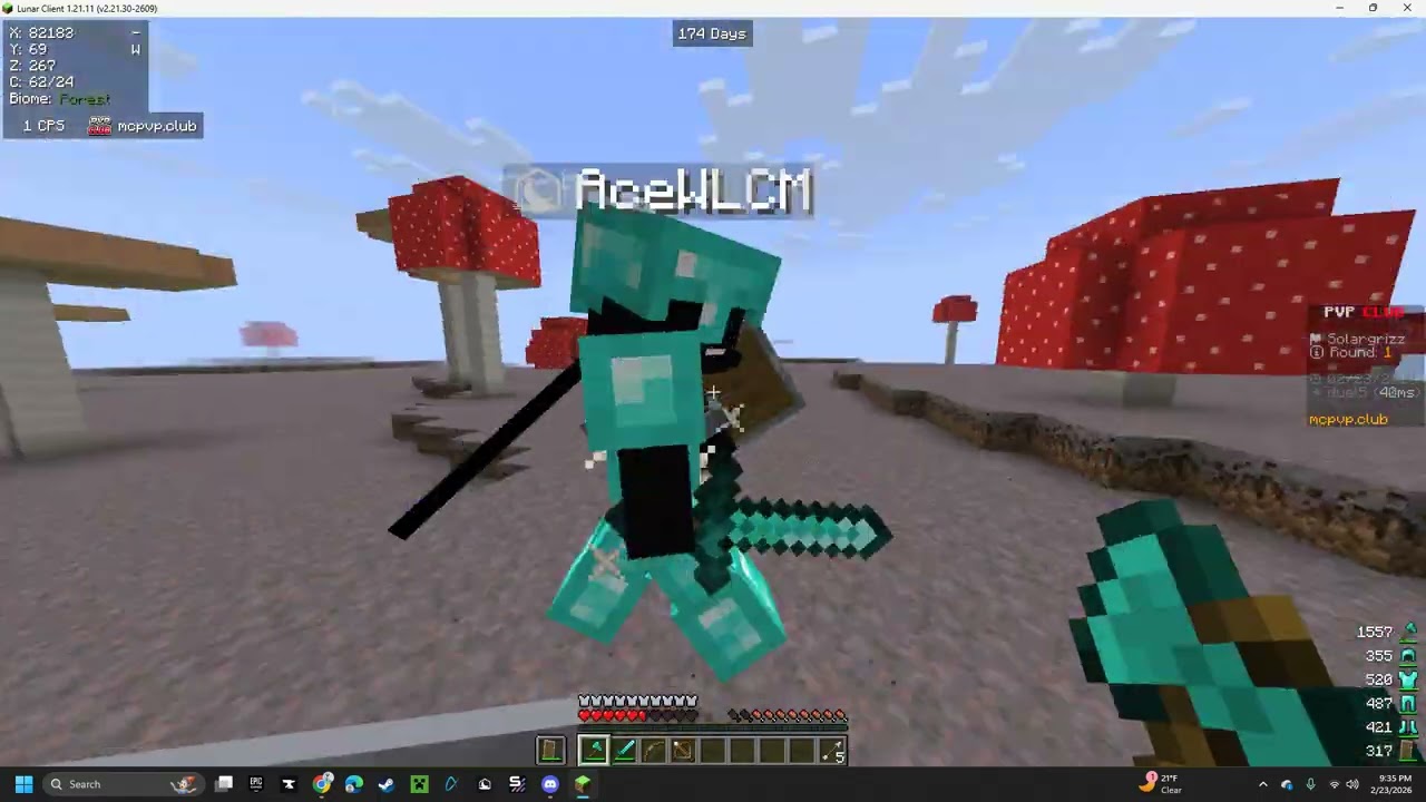 PVPING! THE ONE AND OLLY OWNER BTW IM CO OWNER (: