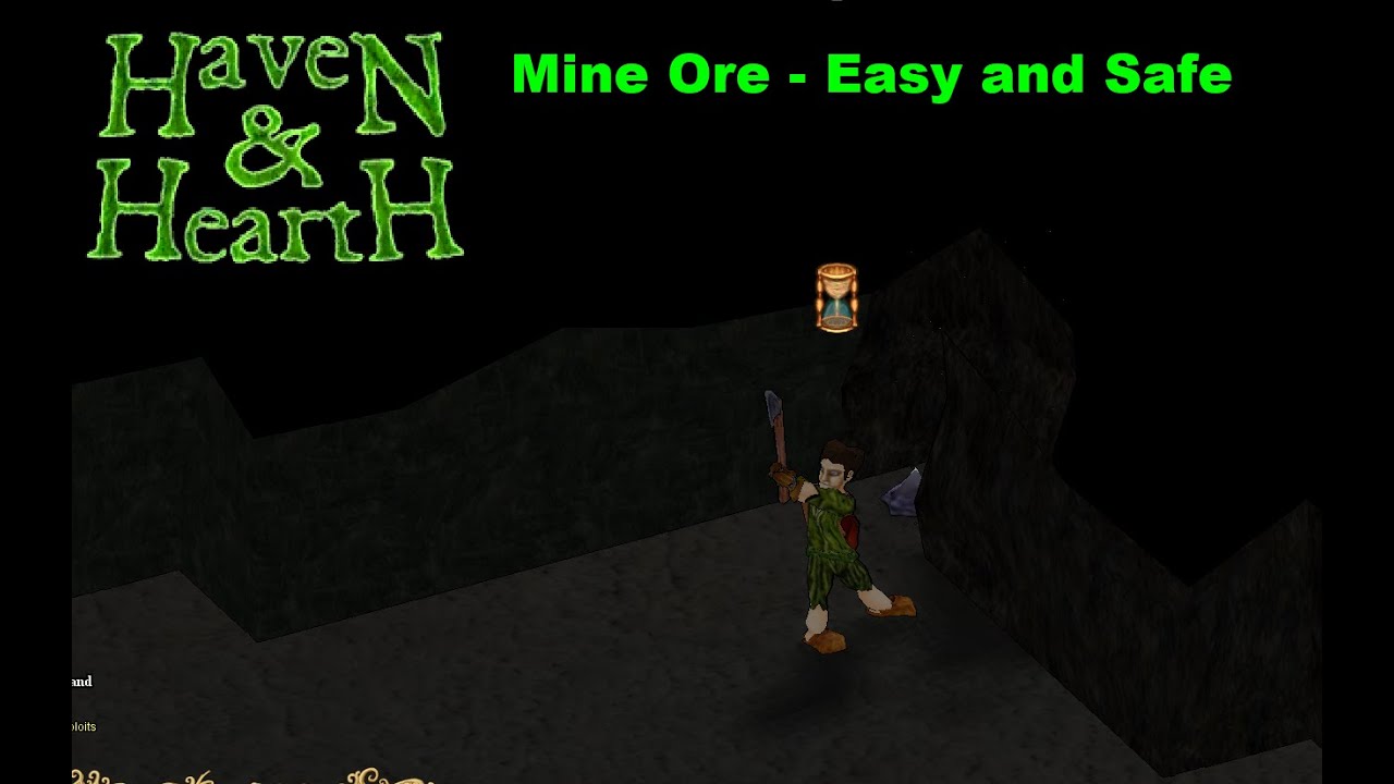 Mining safely easily, in Haven & Hearth