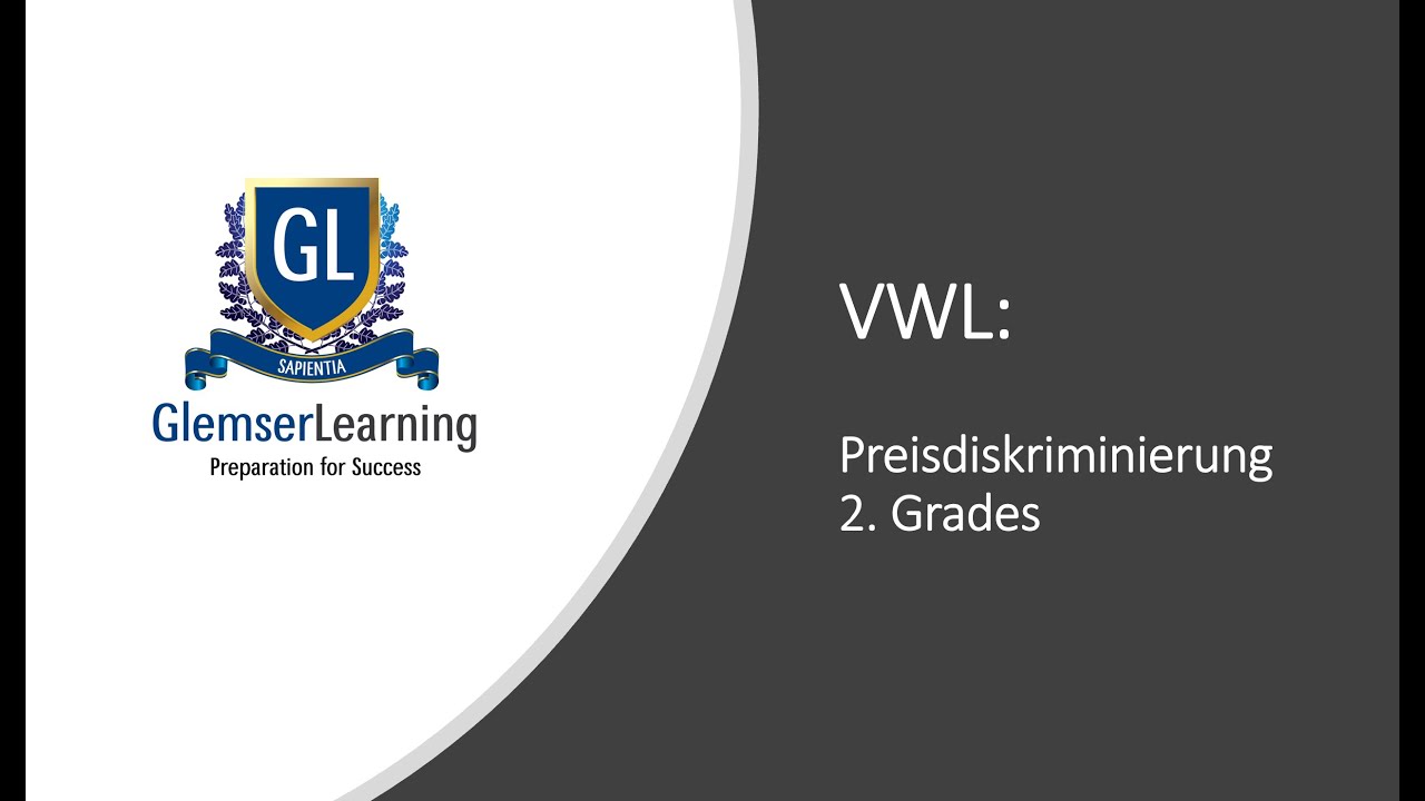 Glemser Learning: Preisdiskriminierung 2. Grades erklärt!