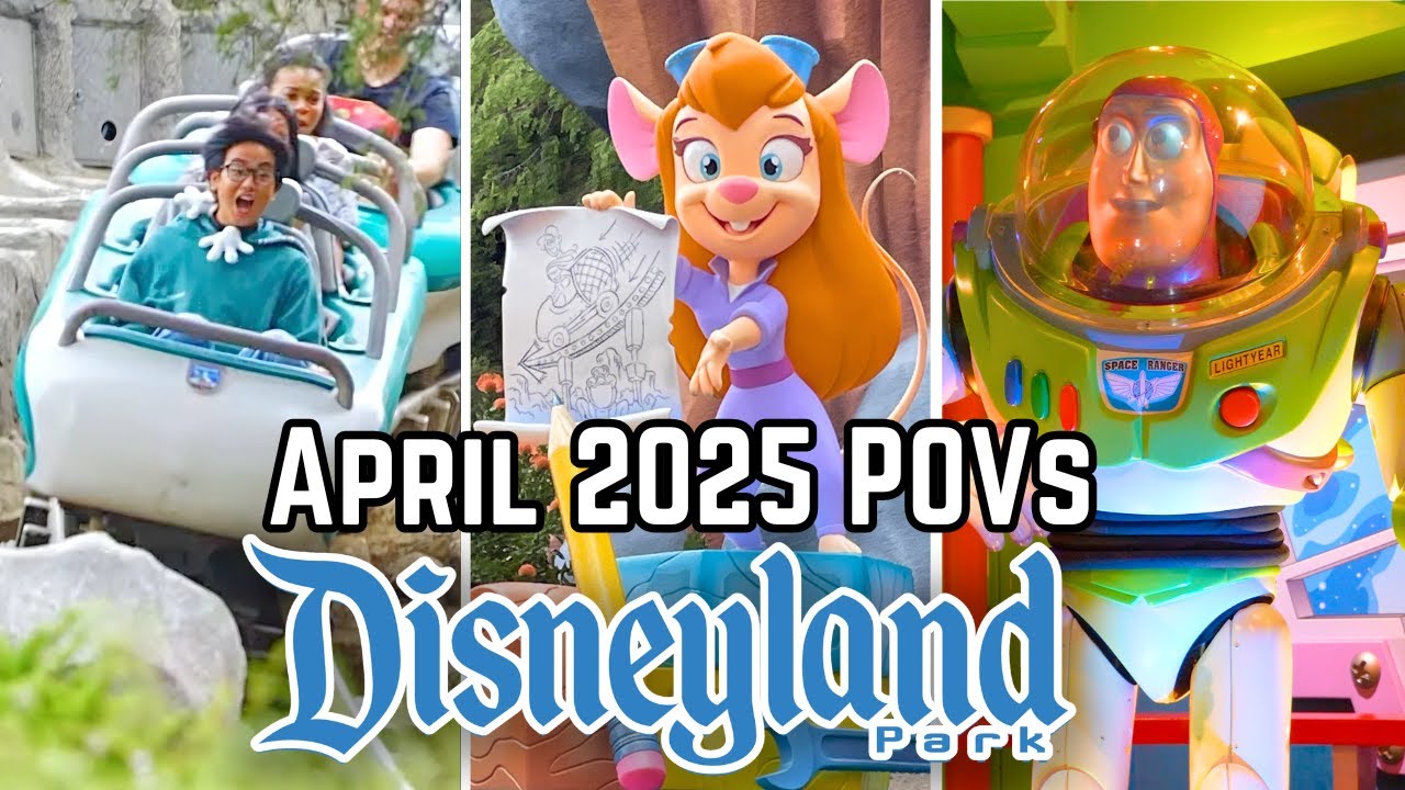 Disneyland Rides - April 2025 POVs | 4K 60FPS