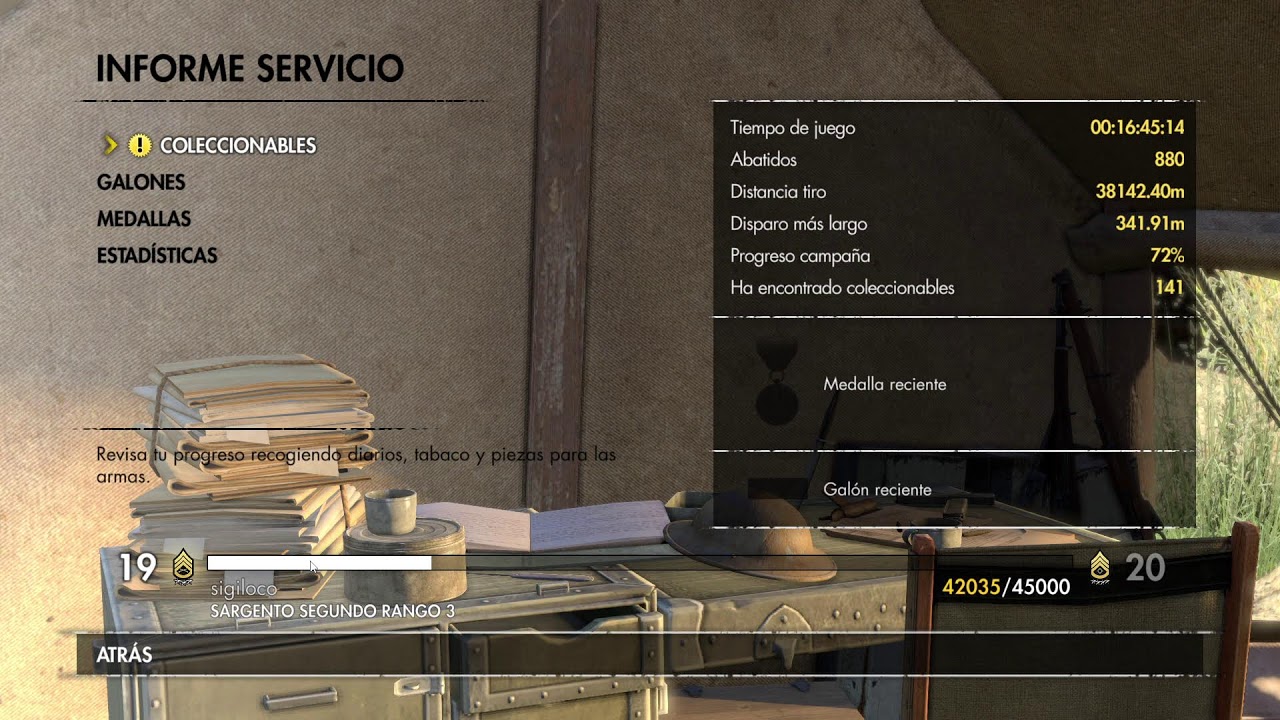 Sniper Elite 3/PC/español parte final