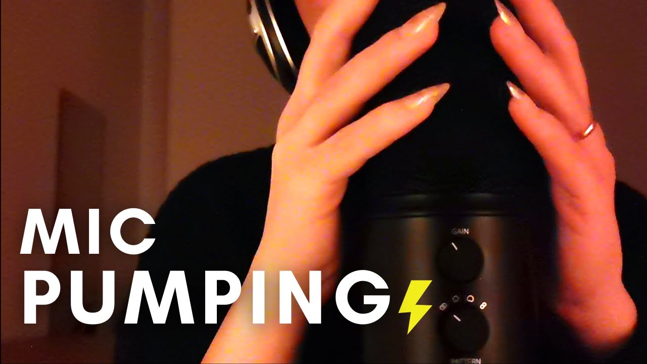 ASMR - MIC PUMPING swirling | personal attention | breathing, countdown, from slow to fast
