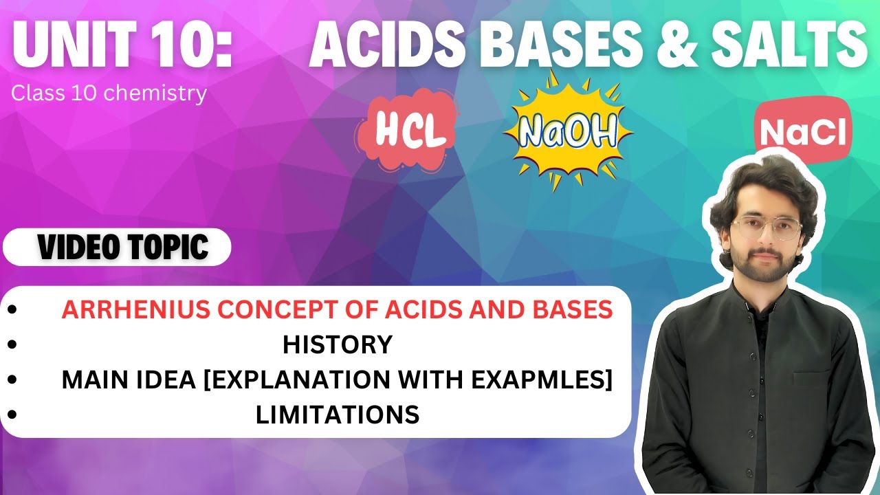 Arrhenius concept of acids and bases | arrhenius theory limitations || class 10 chemistry
