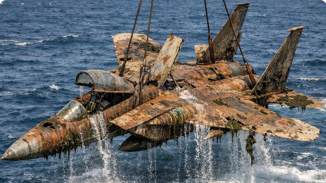 Salvaging & restoring the forgotten Mitsubishi F-15J Eagle from the ocean - 忘れ去られた三菱F 15Jイーグルの回収と修復