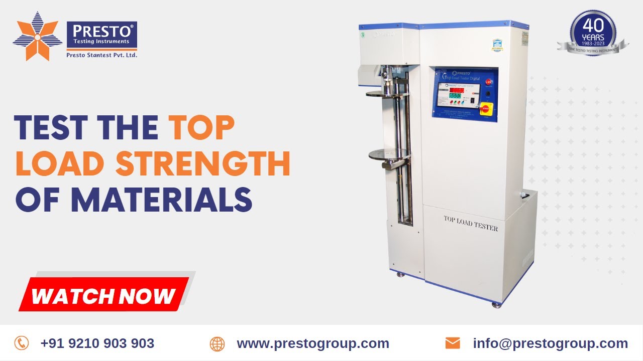 Top Load Tester-Digital Cum Computerised  | Presto Group