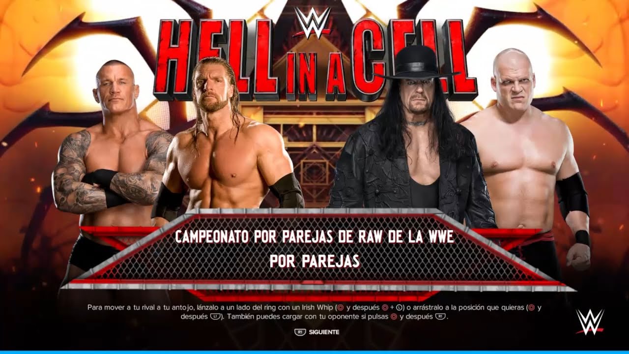 RANDY ORTON, HHH VS. BROTHER OF DESTRUCTION HELL IN A CELL WWE 2K24 ION