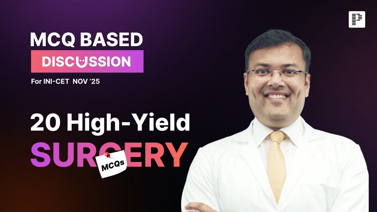 Dr. Pritesh’s Top INI-CET Nov ’25 MCQs Explained!
