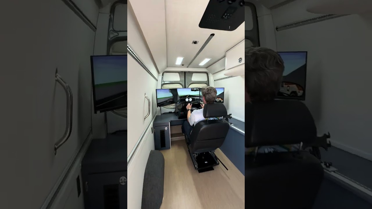 Driving Simulator In A Van