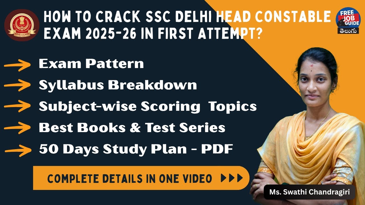 How to Crack SSC Delhi Head Constable Exam 2025-26 in First Attempt ?Complete Strategy