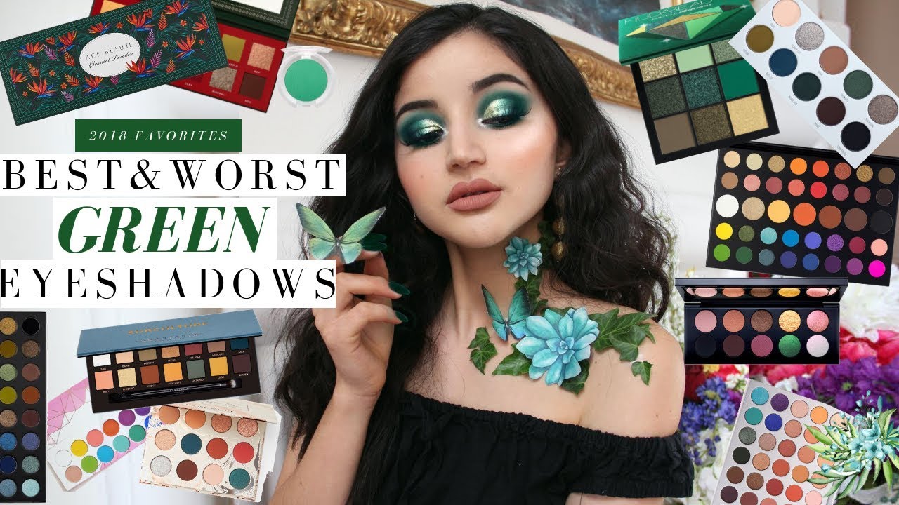 BEST & WORST GREEN EYESHADOWS ☽ Color Series | Palettes + shades i'm just really passionate about ok