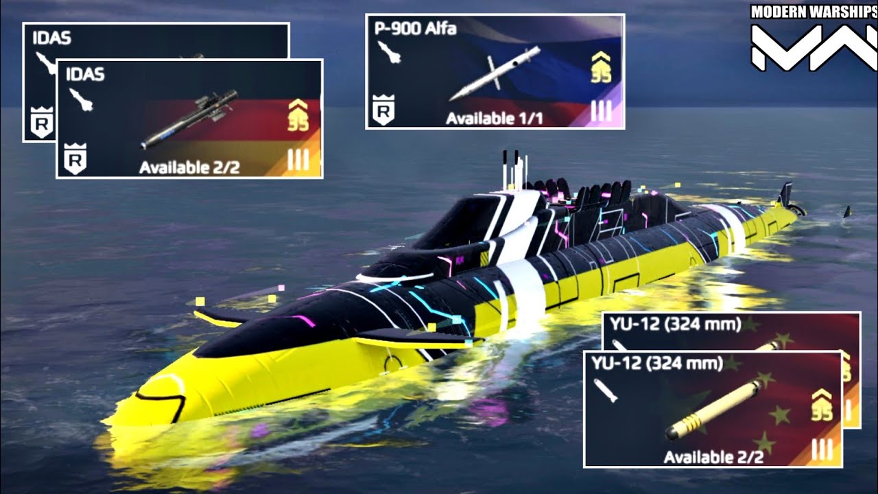 JS Izanami IDAS Missile With YU-12 Torpedo Gameplay Modern warship 