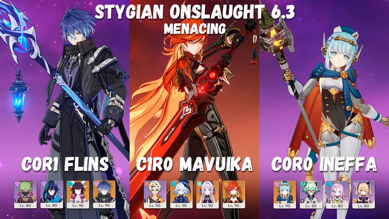 Stygian Onslaught 6.3 Luna IV MENACING | F2P | FLINS MAVUIKA INEFFA | Genshin Impact