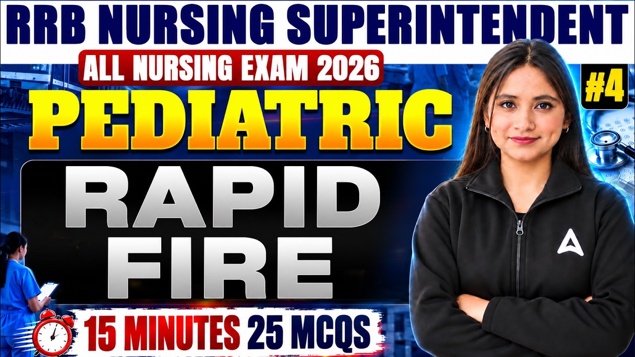 RRB Nursing Superintendent 2026 | Most Important MCQs RRB Nursing Officer Exam 2026 #rrbnursing