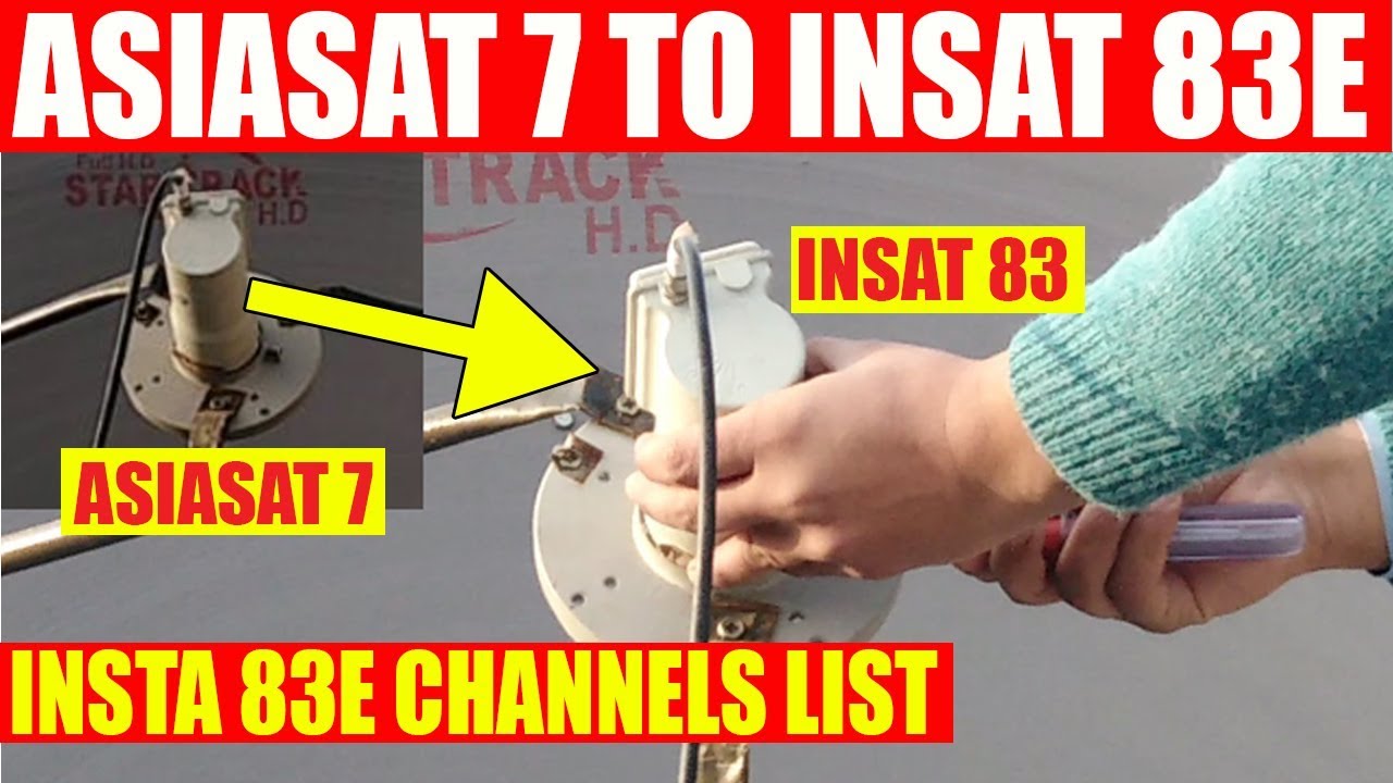 Insat-4A 83E From Asiasat-7 Dish Setting & Channels