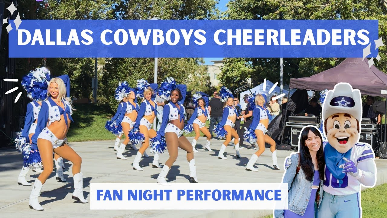 DCC Fan Night Vlog💙 FULL Performance of Dallas Cowboys Cheerleaders' Thunderstruck!