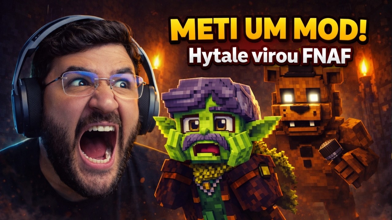 HYTALE VIROU FNAF? O Mod de TERROR Mais REALISTA! 😱