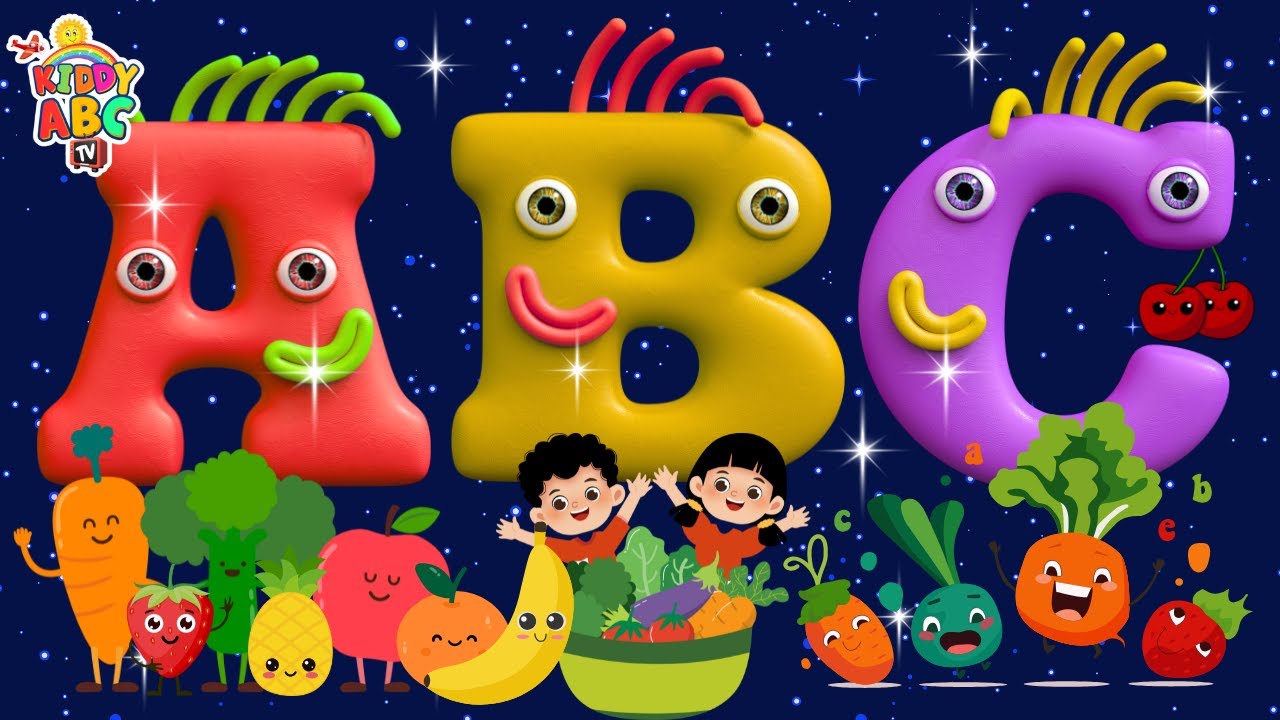 Fruits and Veggies ABC Song 🍊🥦| Fun Alphabet Song for Kids and Toddlers