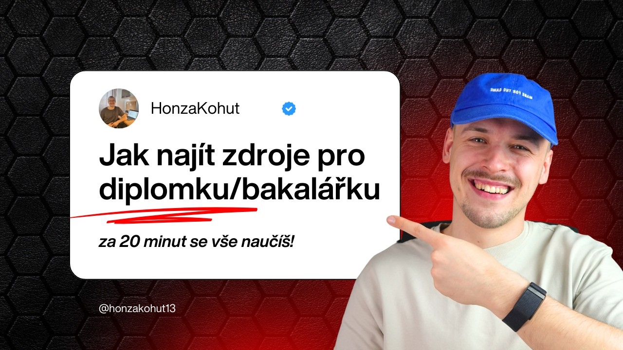 JAK HLEDAT ZDROJE PRO BAKALÁŘKU/DIPLOMKU (15 MINUT = 20 ZDROJŮ)!