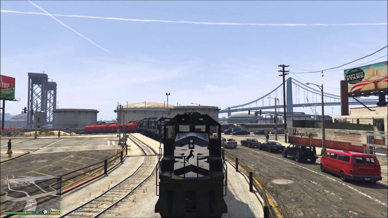 Norfolk Southern NS 21M freight train mod (emd gp40) with Nathan K5LA horn  (gta v pc)