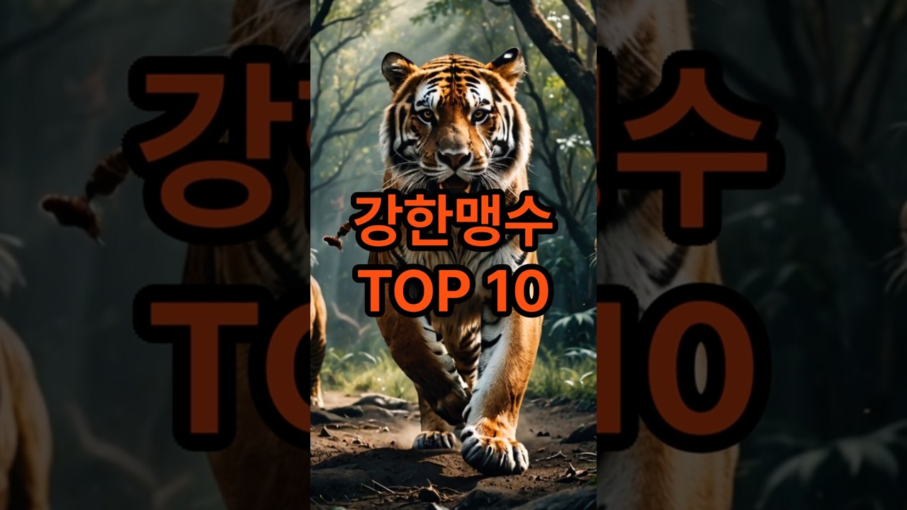 세계에서 가장 강한 맹수 TOP 10 