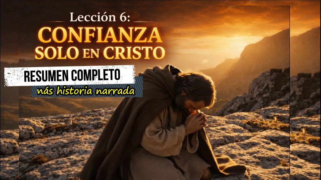 Resumen completo mas historia narrada lección 6 - CONFIANZA SOLO EN CRISTO