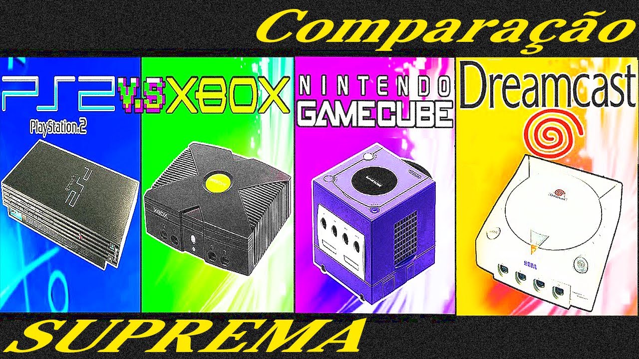 Comparação SUPREMA:PS2 VS XBOX VS DREAMCAST VS GAMECUBE (Comparando)(Modelos, Gráficos, e+)