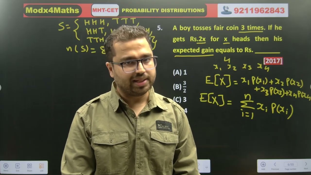 MHT CET 2026 Maths | PROBABILITY DISTRIBUTIONS Previous Year Questions Solved | Part-1