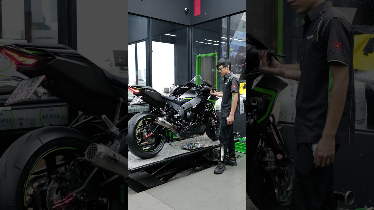 Kawasaki ZX-10R l&ecirc;n p&ocirc; Arrow 🔥 #Kawasaki #Maxmoto #ZX10R #Arrow