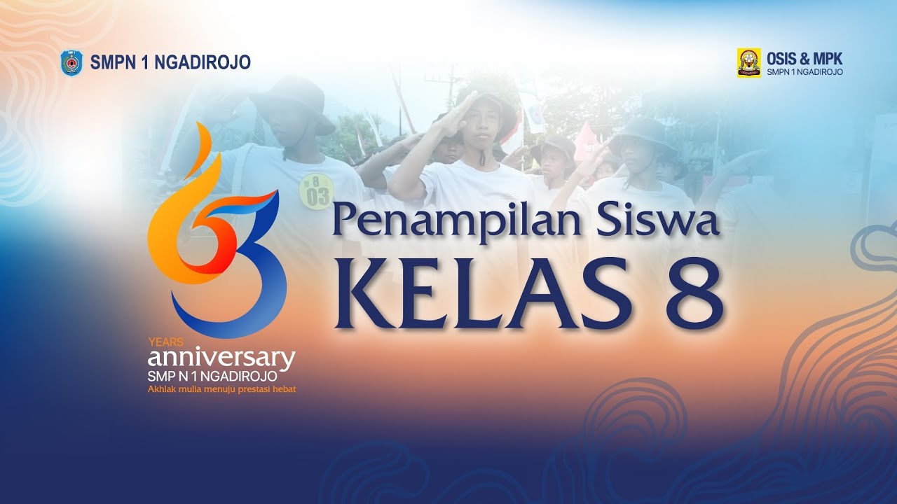 Lomba Gerak Jalan dalam Rangka HUT SMPN 1 Ngadirojo ke - 63 | Kelas 8 | #dinaspendidikan 