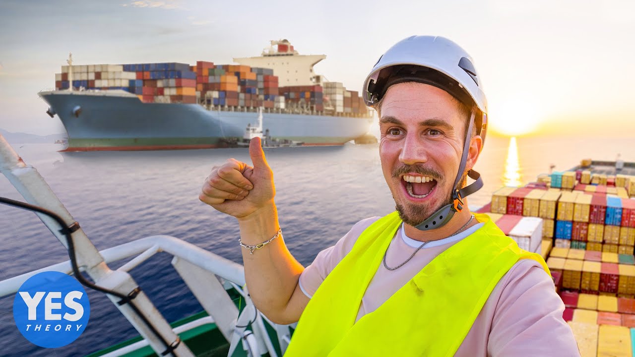 Ik liftte mee op een vrachtschip naar waar het ook heen gaat.